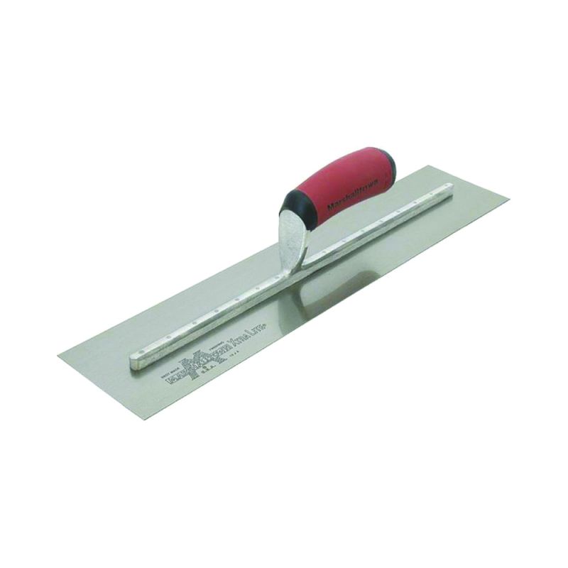Marshalltown MXS13D Finishing Trowel, 13 in L Blade, 5 in W Blade, Spring Steel Blade, Curved Handle 13 In