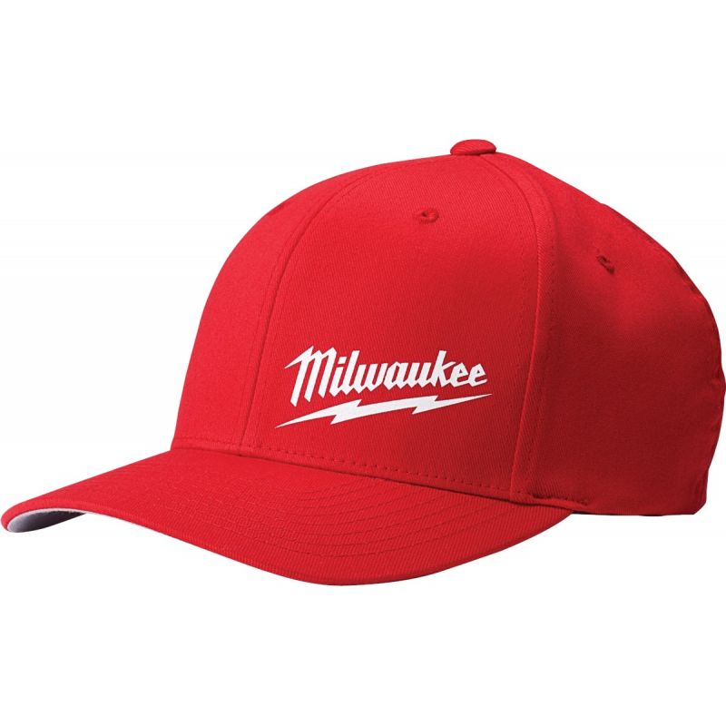 Milwaukee FlexFit Baseball Cap Red, Fitted