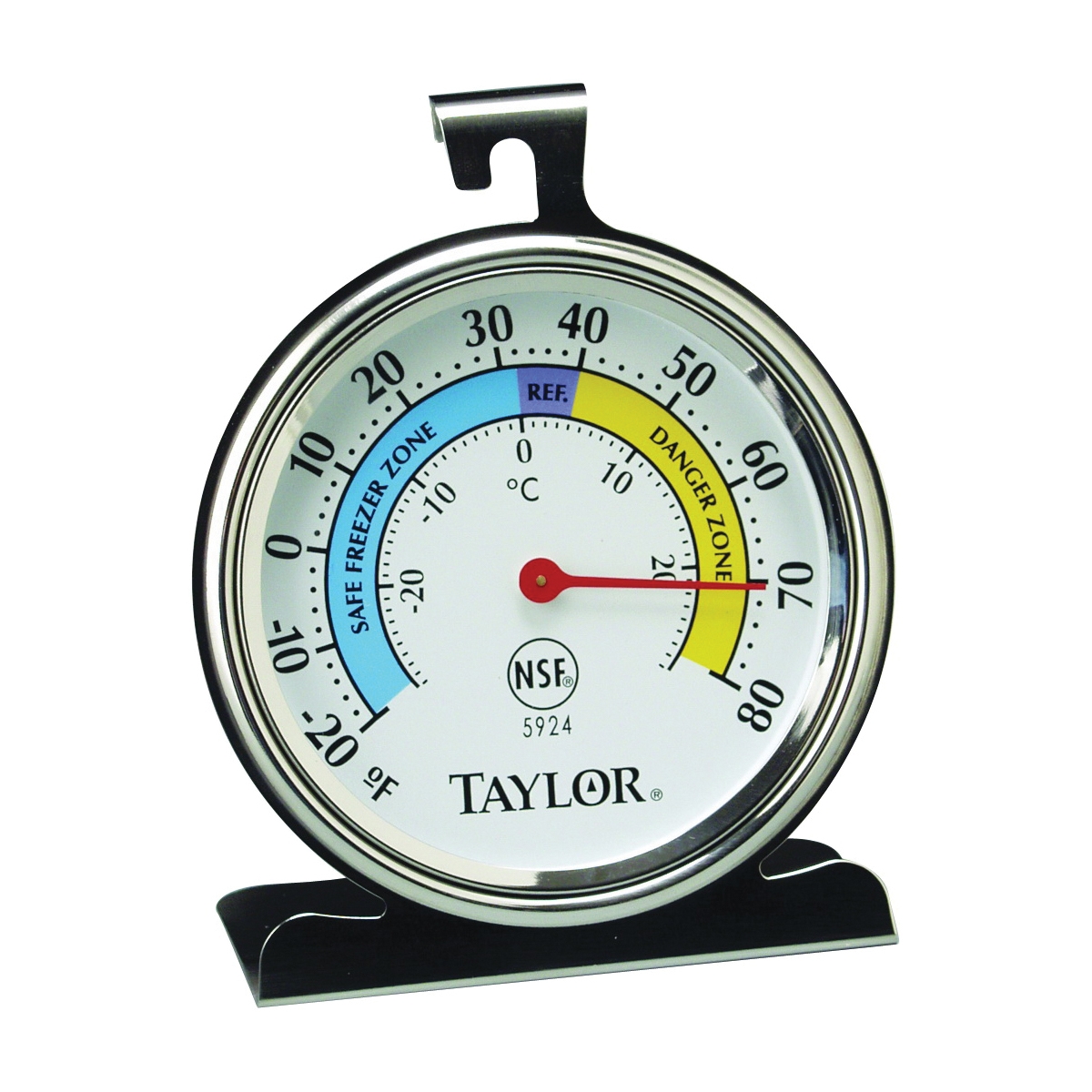 Taylor 3507 2 1/2 Dial Refrigerator / Freezer Thermometer