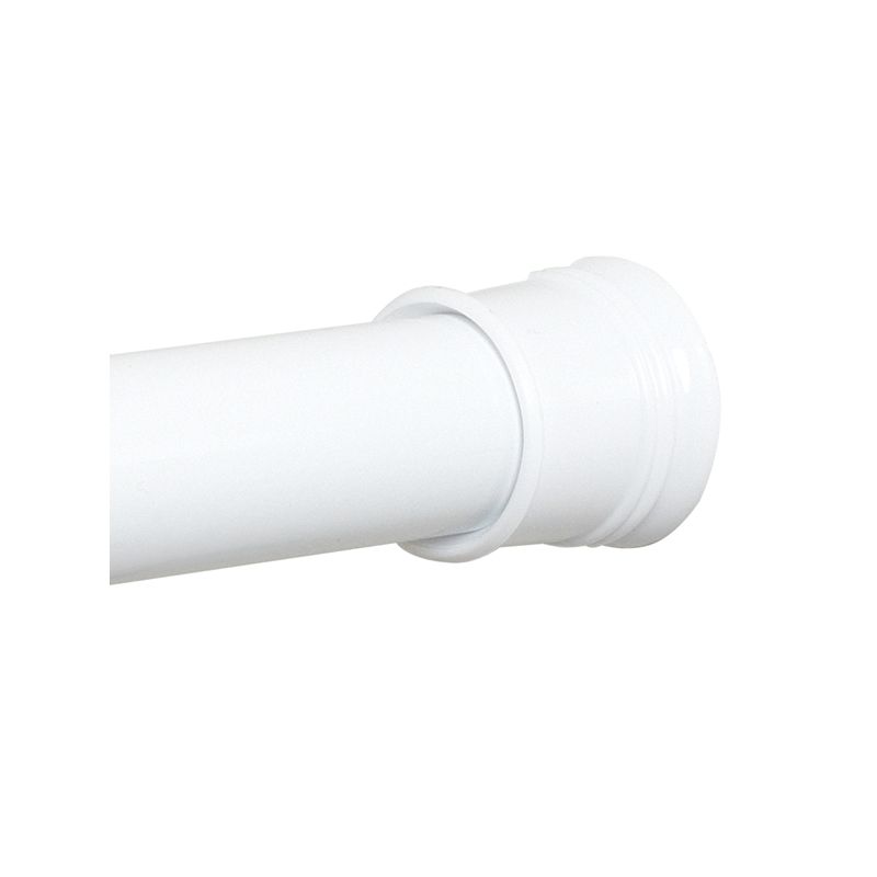 Zenna Home TwistTight Series 512W/502W Shower Stall Rod, 40 in L Adjustable, 1 in Dia Rod, Steel White