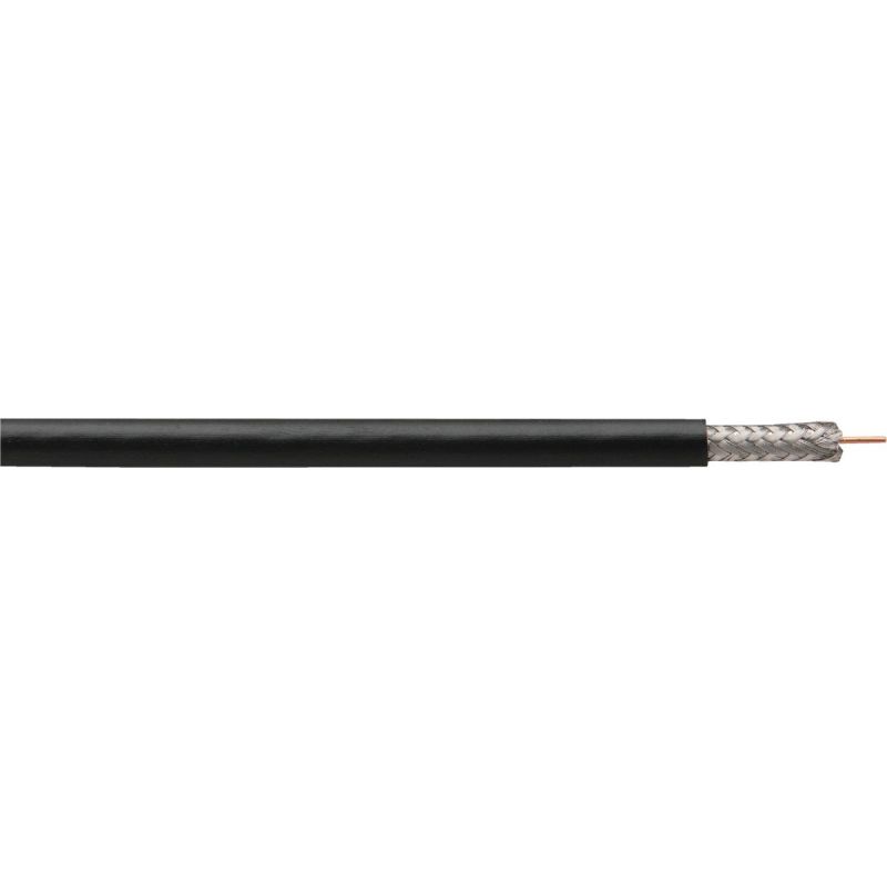 Coleman Cable Dual Shielded RG6 Coaxial Cable Black
