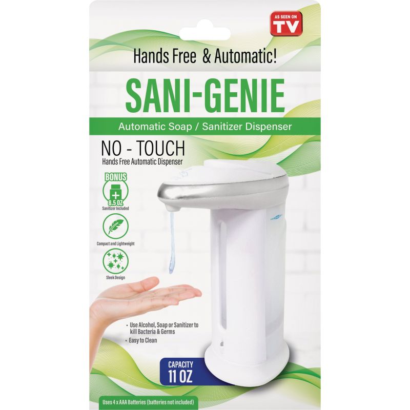 Sani Genie Hand Sanitizer Dispenser 11 Oz., White (Pack of 6)