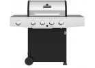 GrillPro 4-Burner LP Gas Grill Stainless Steel &amp; Black