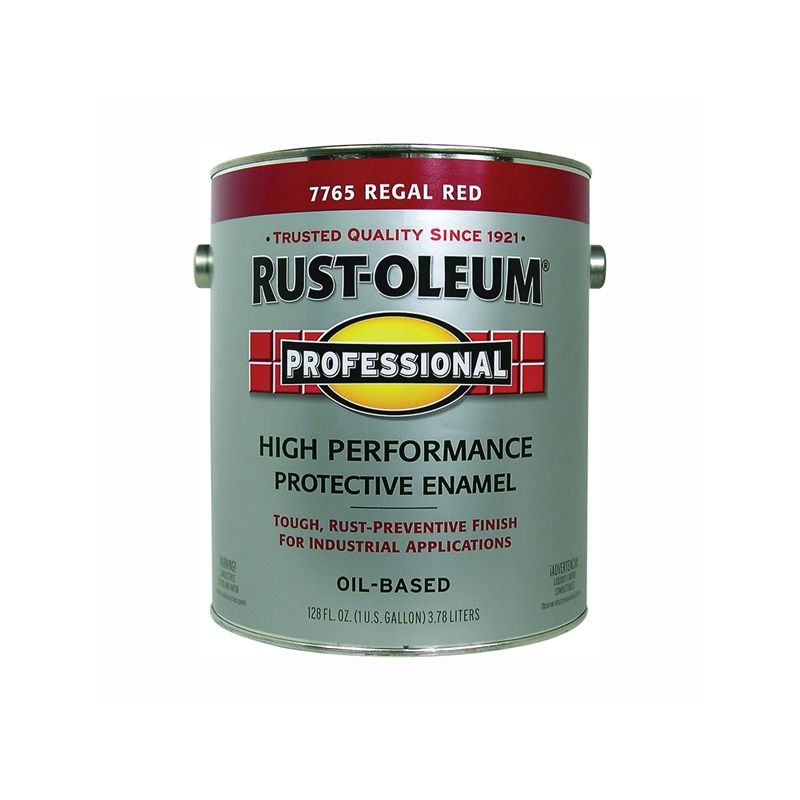 Professional 7765402 Enamel Paint, Oil, Gloss, Regal Red, 1 gal, Can, 230 to 390 sq-ft/gal Coverage Area Regal Red