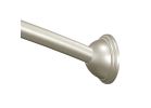 Moen DN2160BN Shower Rod, 54 to 72 in L Adjustable, 1 in Dia Rod, Stainless Steel, Brushed Nickel