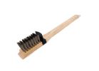 Broil King 65229 Heavy-Duty Grill Brush, Stainless Steel Bristle, Wood Handle, 20 in L