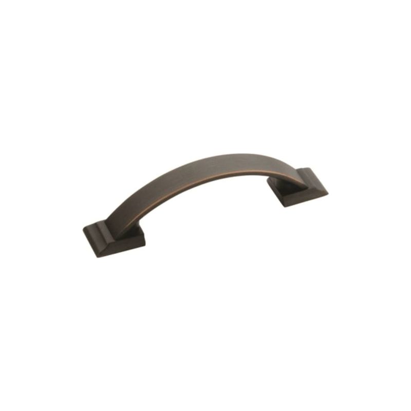 Amerock BP29349ORB Drawer Pull, 4-3/8 in L Handle, 1-1/8 in Projection, Zinc, Oil-Rubbed Bronze