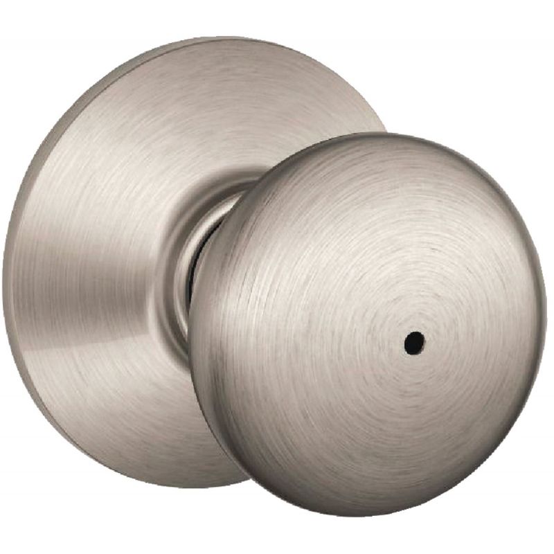 Schlage Plymouth Knob Satin Bed and Bath Lock