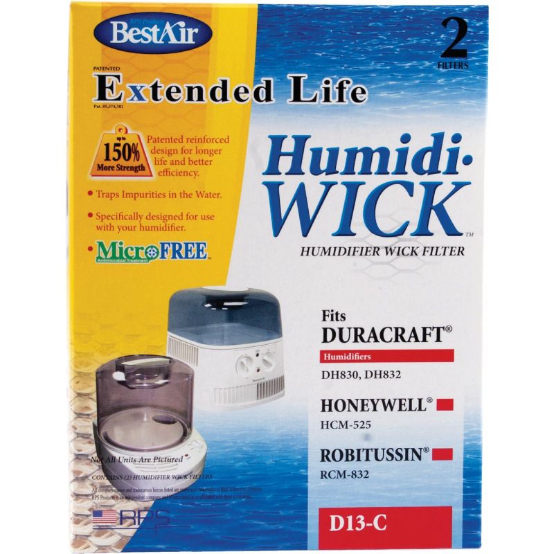 BestAir Extended Life Humidi-Wick Humidifier Wick Filter