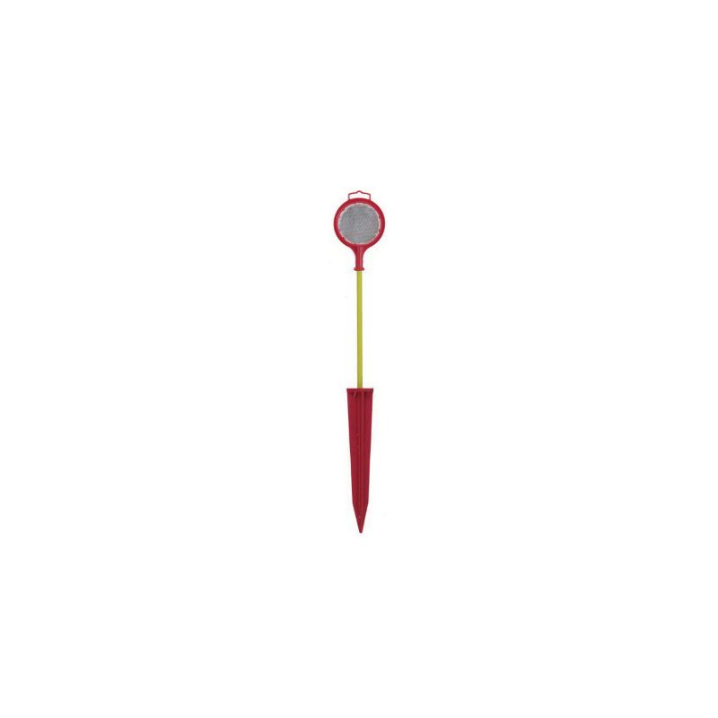 Derco 1472R Driveway Marker, Red/Yellow Post