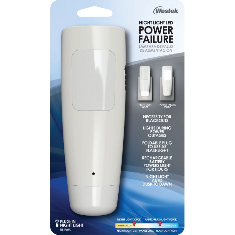 Westek Power Failure LED Night Light White