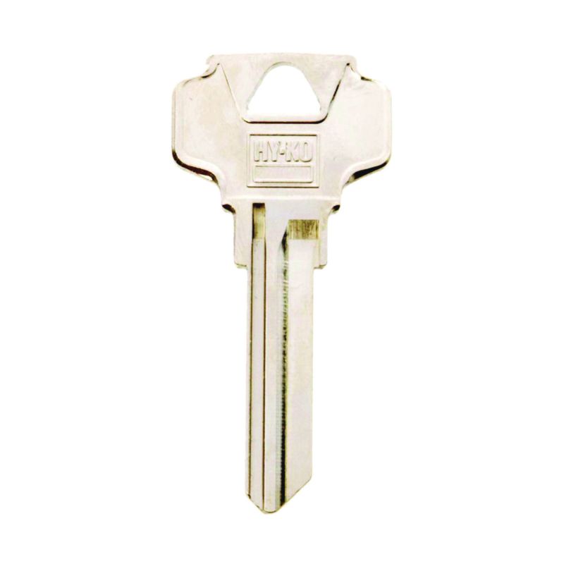 Hy-Ko 11010DE8 Key Blank, Brass, Nickel, For: Dexter Cabinet, House Locks and Padlocks