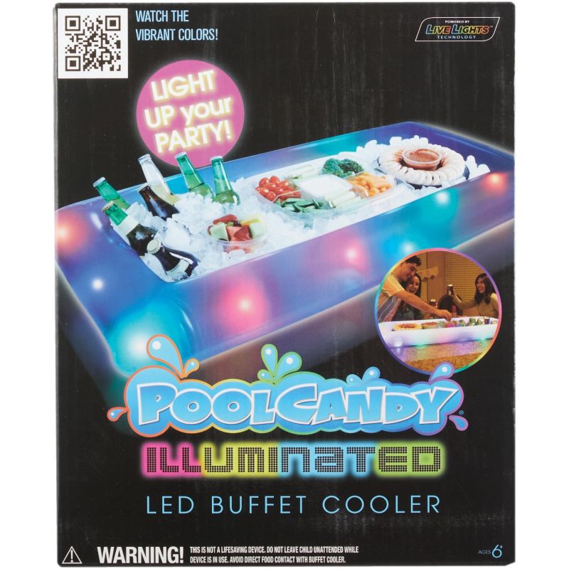 PoolCandy LED Buffet Cooler 45 In. X 22 In. X 4 In.