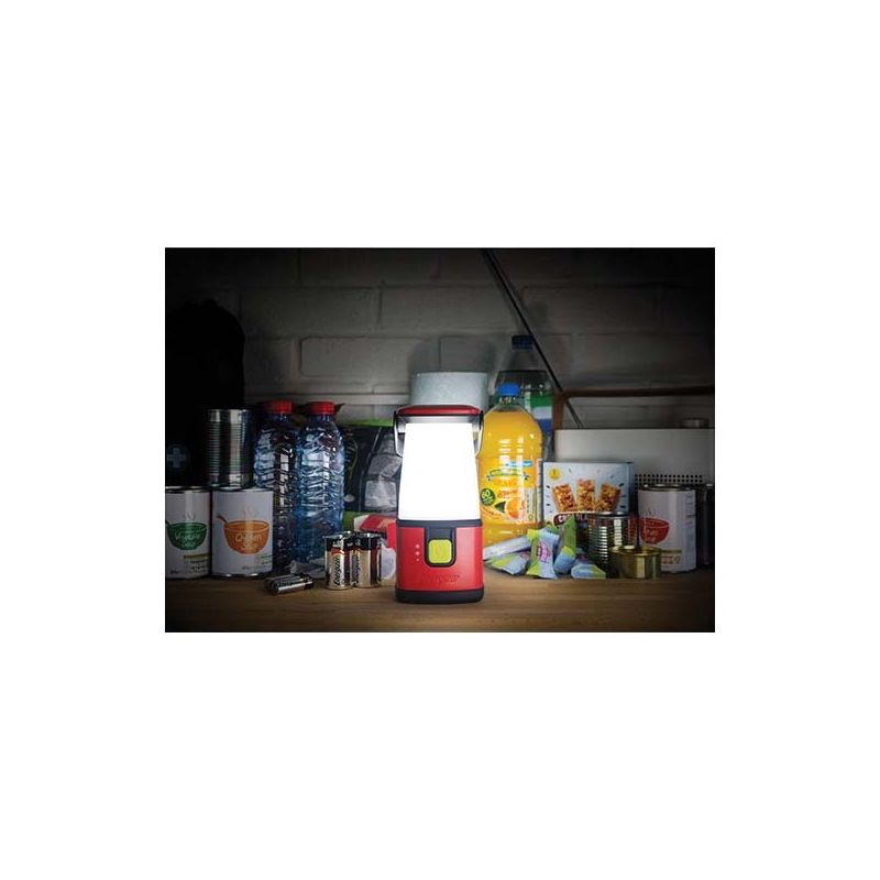 Energizer Weatheready Series WRESAL35 Lantern, LED Lamp, Plastic, Black/Red Black/Red