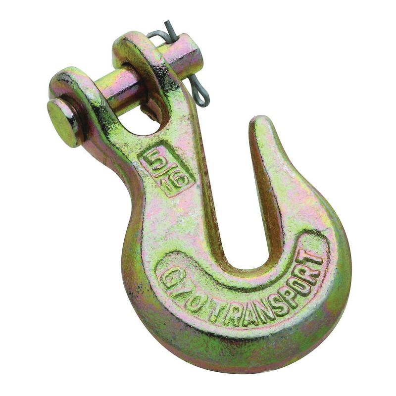 National Hardware N282-087 Clevis Grab Hook, 5/16 in, 4700 lb Working Load, Steel, Yellow Chrome