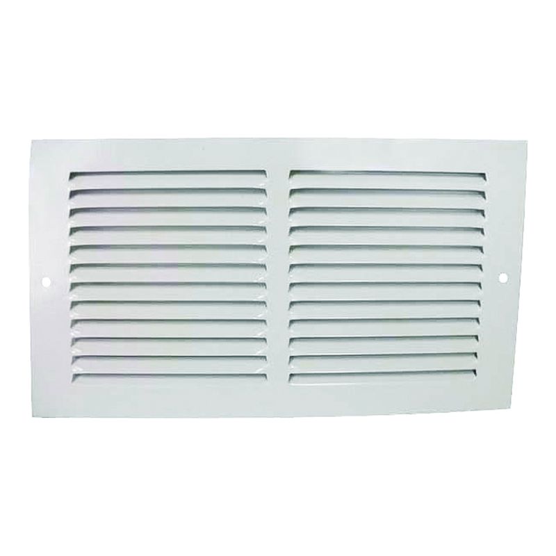 ProSource 1RA1206 Air Return Grille, 13-3/4 in L, 7-3/4 in W, Rectangle, Steel, White, Powder Coated White