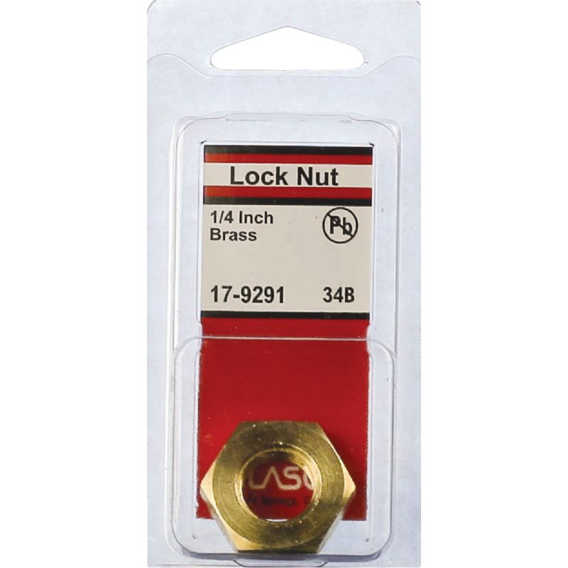 Lasco Brass Lock Nut 1/4&quot; FPT