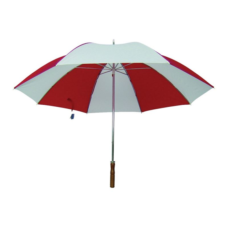 Diamondback Golf Umbrella, Nylon Fabric, Red/White Fabric, 29 in