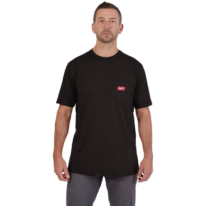Milwaukee Heavy-Duty Pocket Shirt 2XL, Black