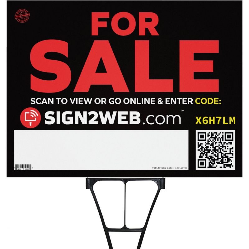 Sign2Web For Sale Sign Double-Sided