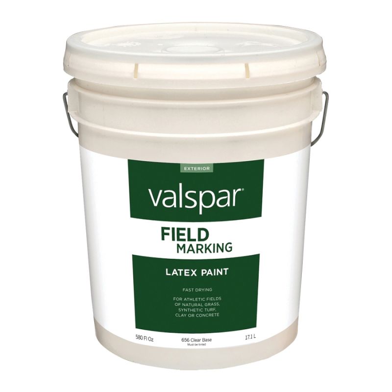 Valspar Armor 08 Field and Zone Marking Paint, Flat, Clear, 5 gal, Pail Clear