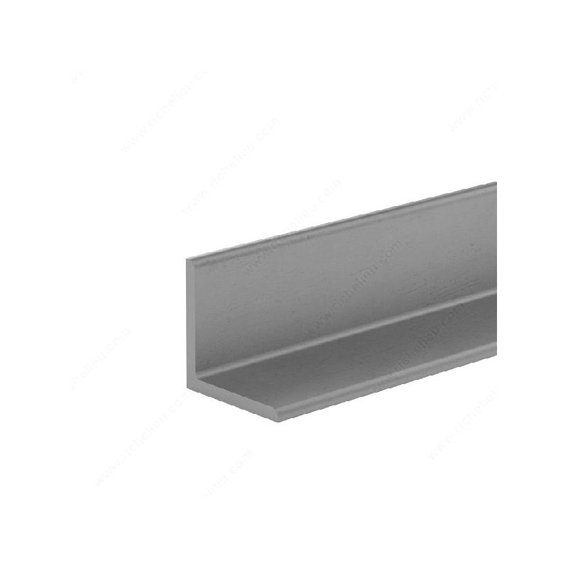 Reliable Mekano Series AA3448 Angle Stock, 48 in L, 1/16 in Thick, Aluminum