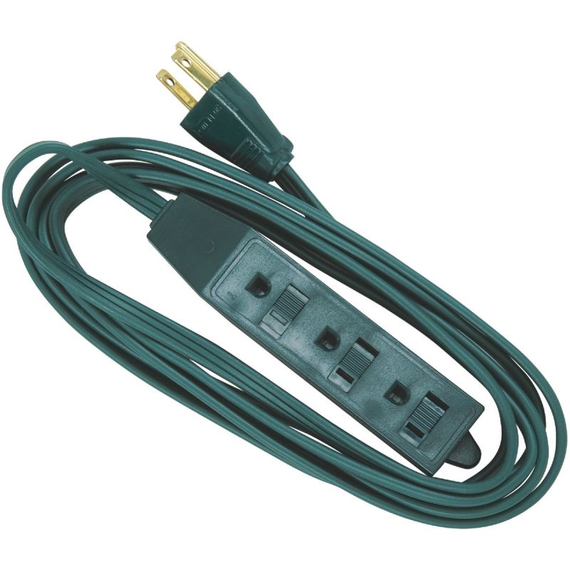 Do it 16/3 Interior Extension Cord with Powerblock Green, 13