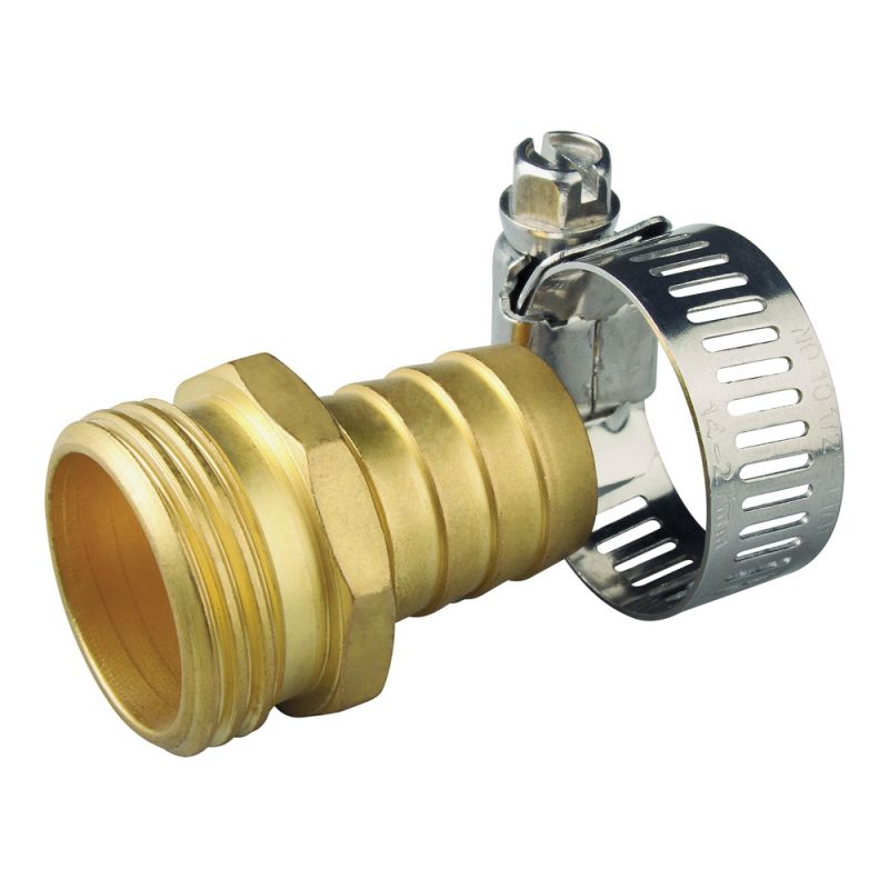 Landscapers Select GB-9413-3/4 Hose Coupling, 3/4 in, Male, Brass, Brass Brass