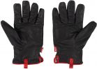 Milwaukee Impact Cut Level 5 Goatskin Leather Work Gloves M, Red &amp; Black