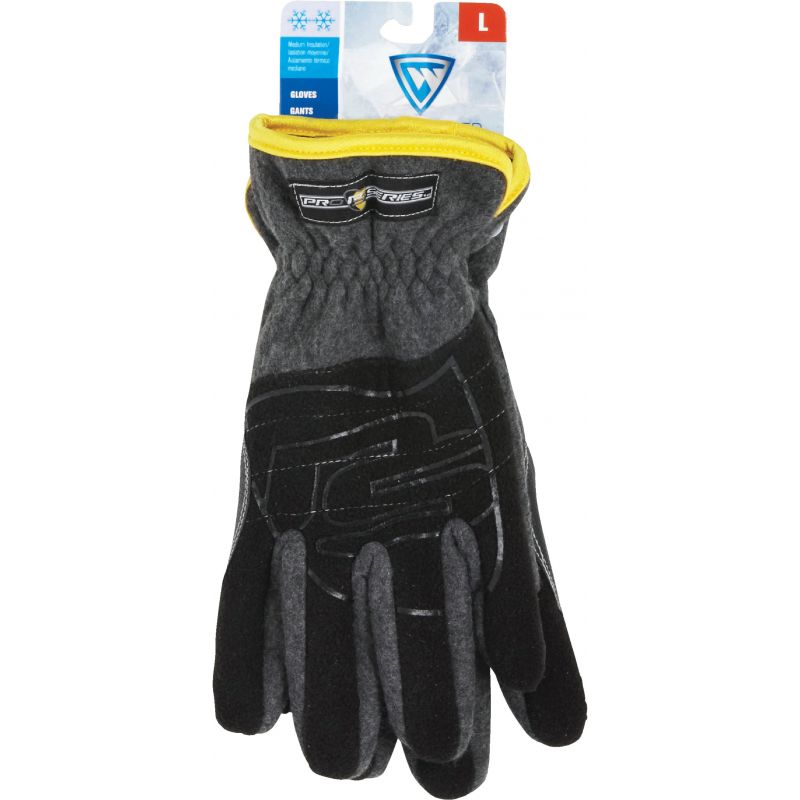 West Chester Protective Gear Pro Series Winter Work Glove L, Black
