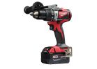 Milwaukee 2902-22 Hammer Drill Kit, Battery Included, 18 V, 4 Ah, 1/2 in Chuck