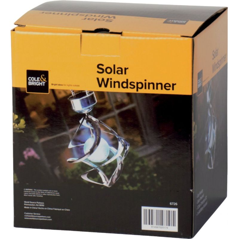 Cole &amp; Bright Solar Windspinner Stainless Steel
