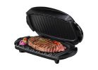 George Foreman GRP0004B Plate and Panini Grill, 6 in W Cooking Surface, 12 in D Cooking Surface, 1000 W, 120 V, Black Black