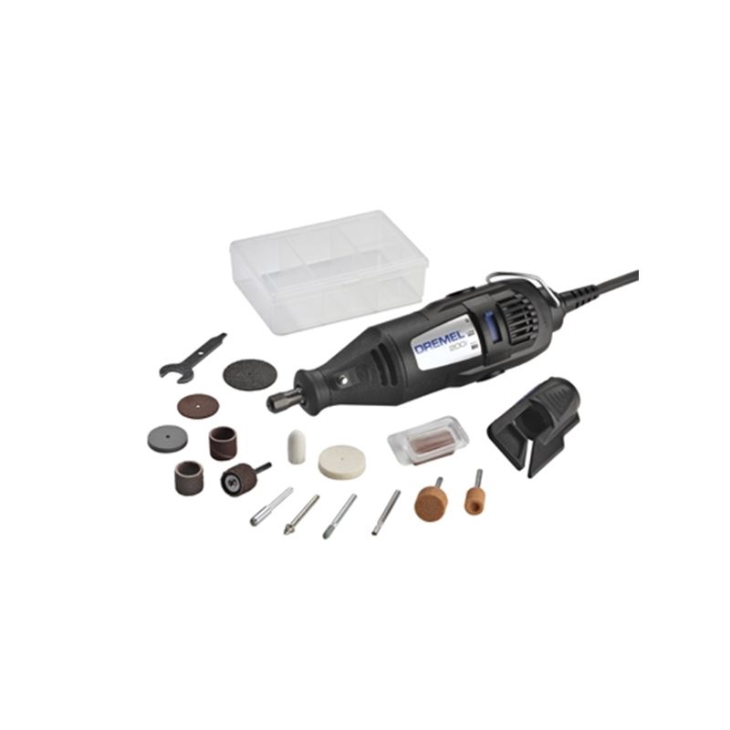Dremel 200-1/15 Rotary Tool Kit, 0.9 A, 1/8 in Chuck, Keyed Chuck, 2-Speed, 15,000 to 35,000 rpm Speed