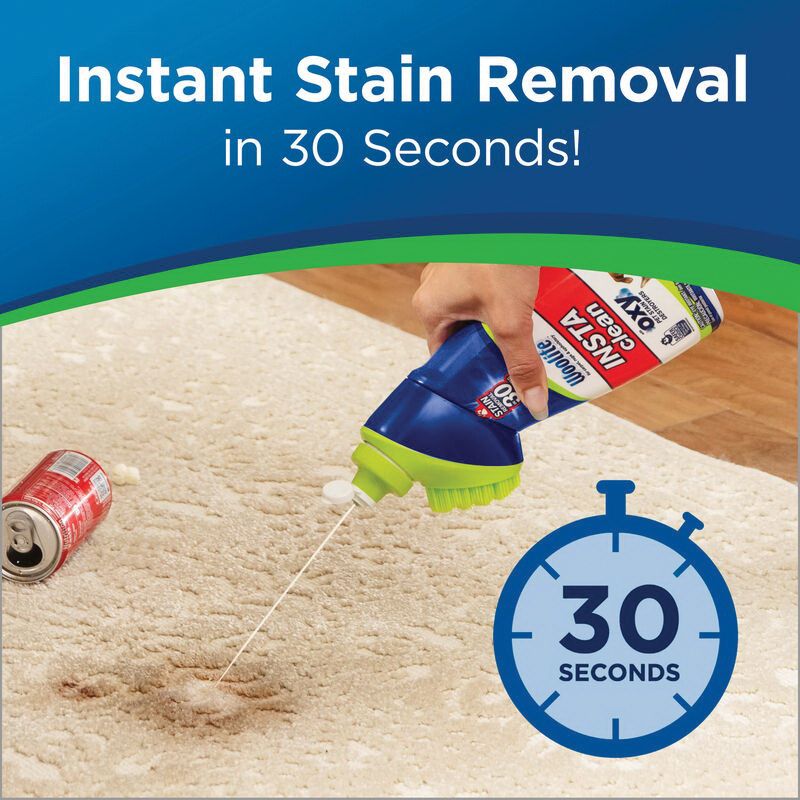 Bissell Woolite INSTAclean 1740 Pet Stain Remover with Brush Head, Liquid, Fresh, 18 fl-oz