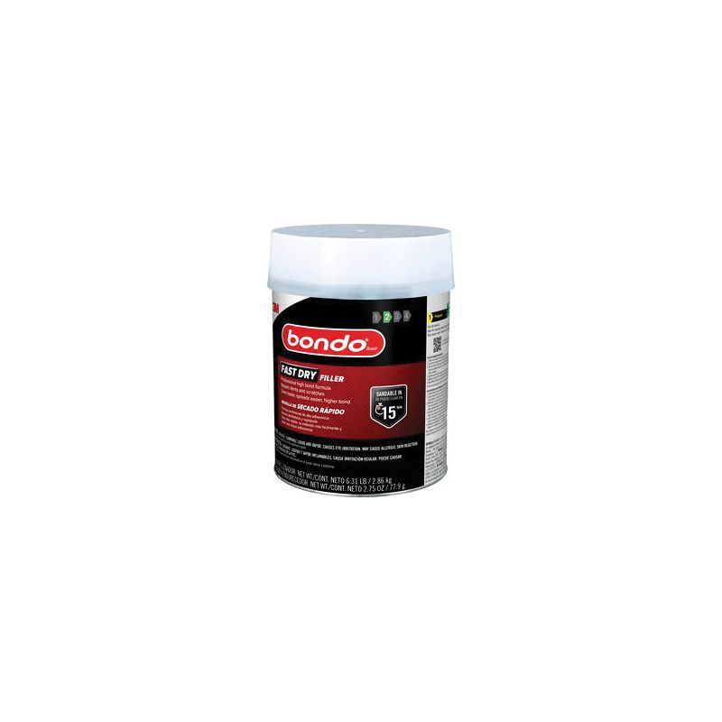 Bondo FD-GAL-ES Fast Dry Filler, Solid, Red, 6.31 lb Red