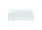 Sterling Ensemble 71121120-0 Bathtub, 55 gal Capacity, 60 in L, 32 in W, 20 in H, Alcove Installation, Vikrell, White 55 Gal, White