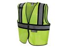 Radians DSV221-2X Economical Safety Vest, 2XL, Polyester, Green, Zipper 2XL, Green