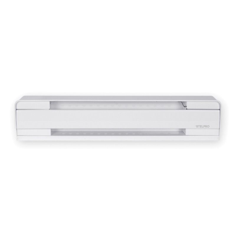 Stelpro B2502W Brava Electric Baseboard Heater, 240/208 V, 2500, 1875 W, White White