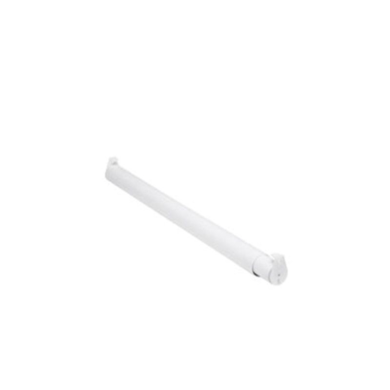 John Sterling Closet-Pro RP0021-72120 Adjustable Closet Rod, 1-1/4 in Dia, 72 to 120 in L, Steel White