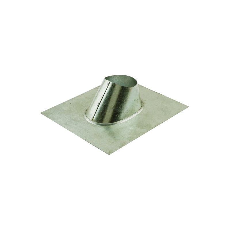 AmeriVent 4EF Roof Vent Flashing, 16-3/8 in OAL, 13-3/4 in OAW, Galvanized Steel