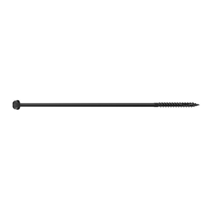 Camo 0365280 Structural Screw, 5/16 in Thread, 12 in L, Hex Head, Hex Drive, Sharp Point, PROTECH Ultra 4 Coated, 10