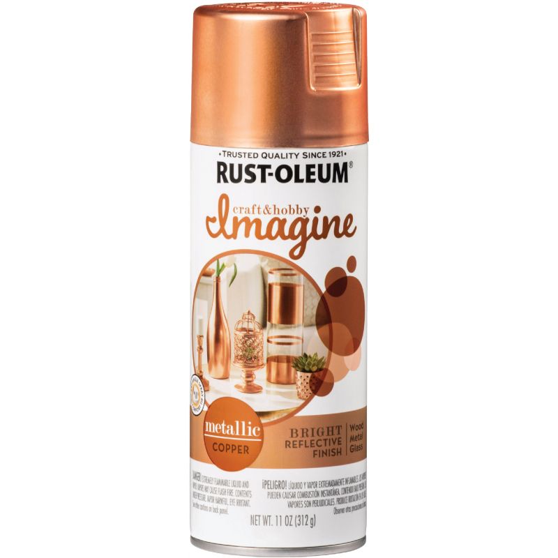 Rust-Oleum Imagine Metallic Spray Paint Copper, 11 Oz.