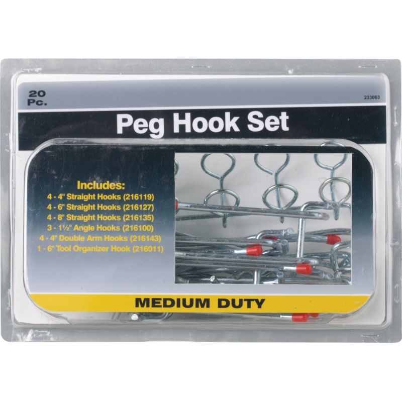 20-Piece Pegboard Hook Set