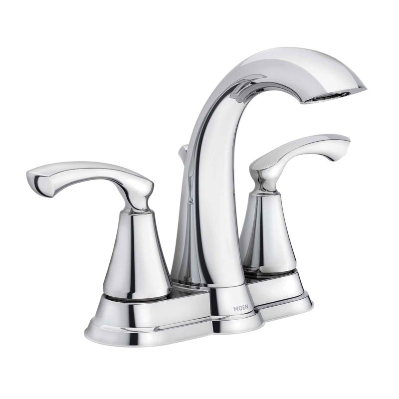 Moen Tiffin Series WS84876 Bathroom Faucet, 1.2 gpm, 2-Faucet Handle, Metal, Chrome Plated, Lever Handle