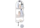 Zenith Frosted Plastic Shower Caddy Frosted Clear