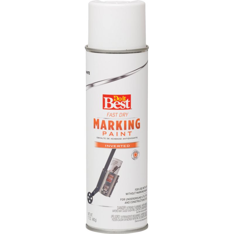 Do it Best Inverted Marking Spray Paint 17 Oz., White