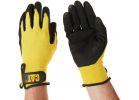 CAT Nitrile Coated Nylon Glove L, Black &amp; Yellow