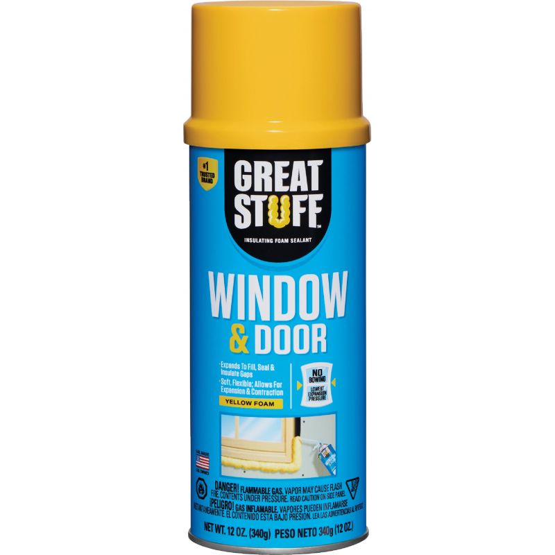 Great Stuff Window &amp; Door Foam Sealant Yellow, 12 Oz.