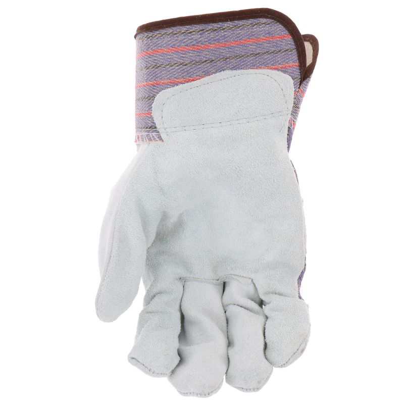 Boss B71162-L Gloves, L, 8 to 8-3/8 in L, Wing Thumb, Safety, Cotton, Blue L, Blue